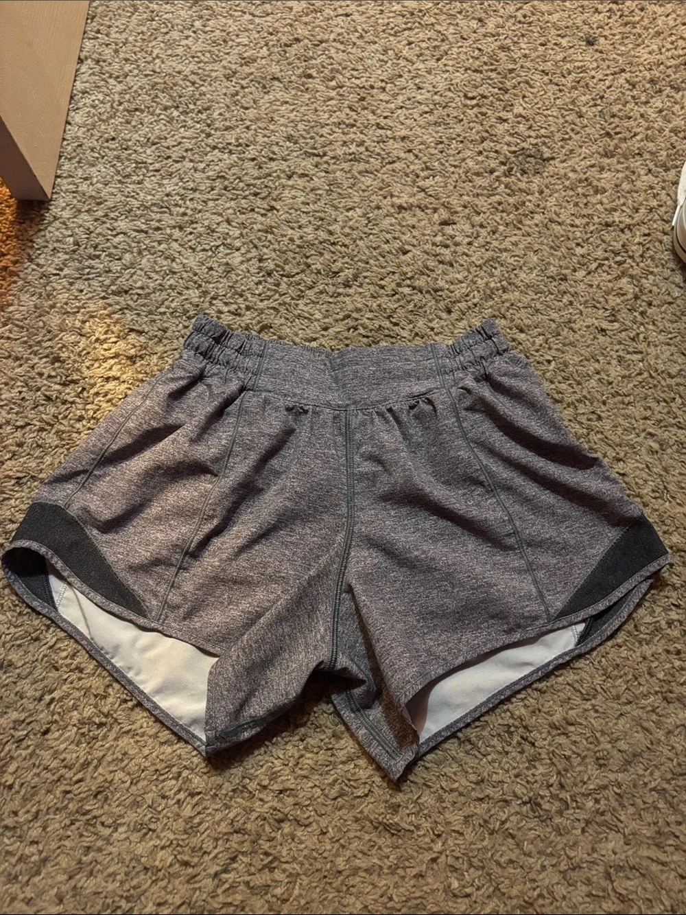 lululemon athletica Women's Heather Gray Athletic Shorts